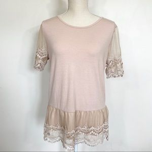 Adiva Embroidered Peplum Blouse Size Medium